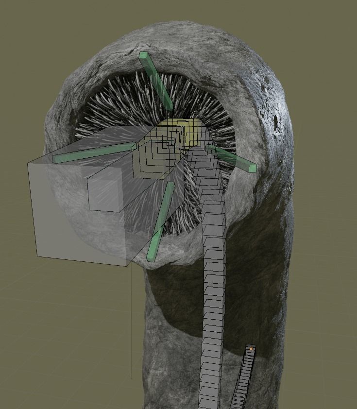 Sandworm From Dune Rigged Sci-fi Character Low-poly 3D model_9