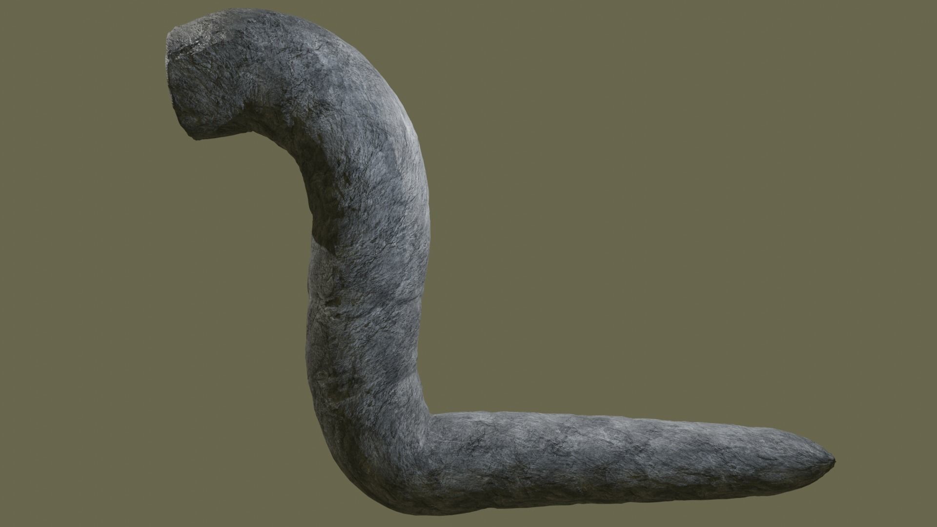 Sandworm From Dune Rigged Sci-fi Character Low-poly 3D model_4