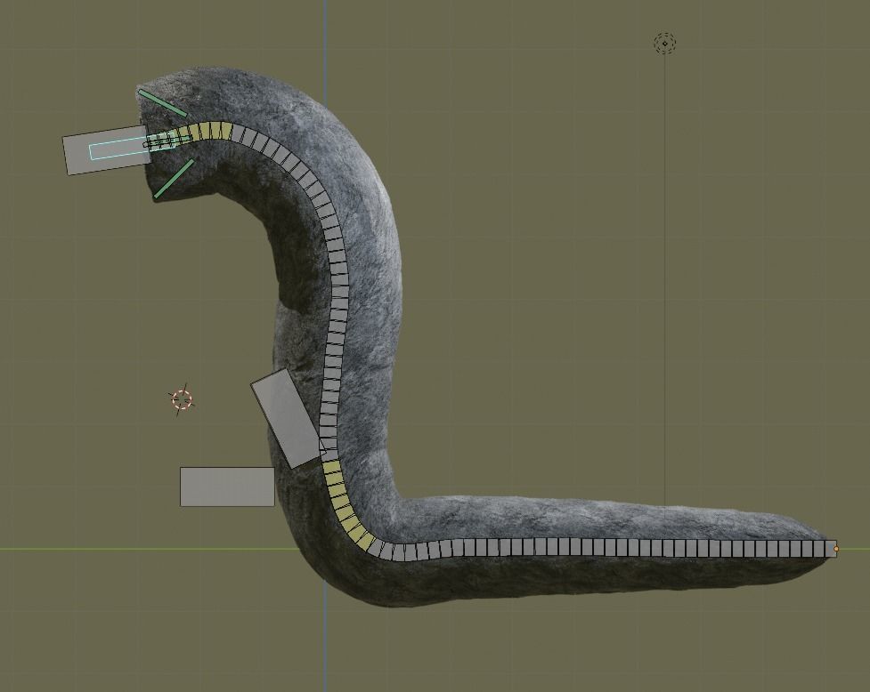 Sandworm From Dune Rigged Sci-fi Character Low-poly 3D model_8
