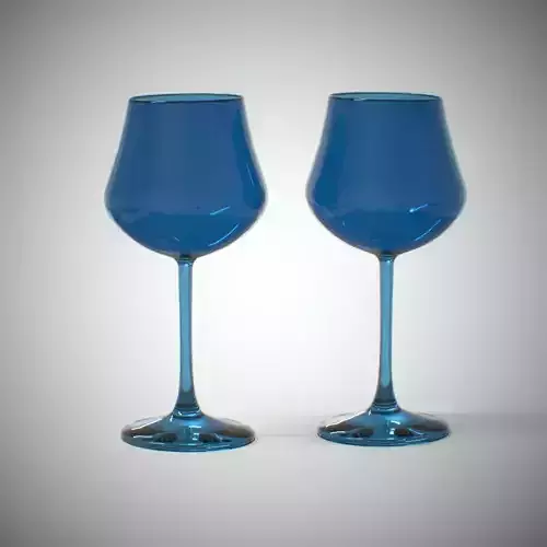 Burney Ego Water Goblet Glass blue