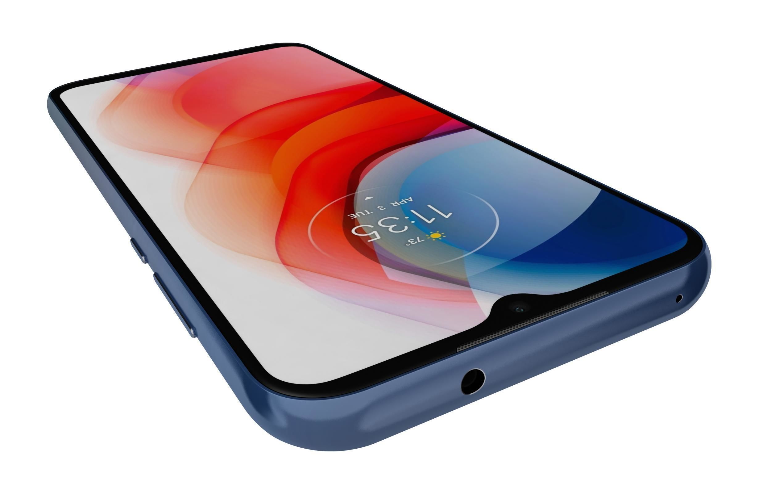 Motorola Moto G Play 2021 Misty Blue 3D model_13
