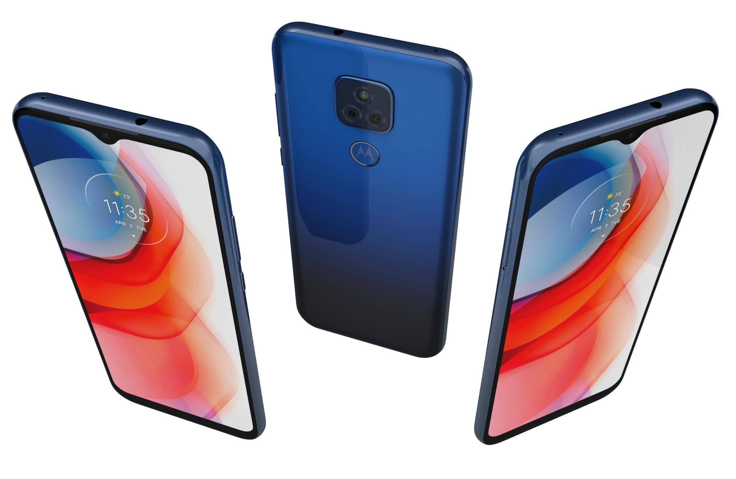 Motorola Moto G Play 2021 Misty Blue 3D model_2