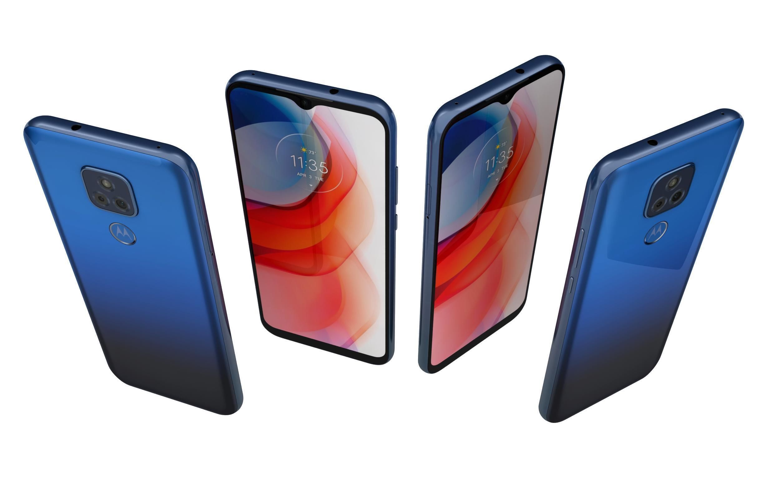 Motorola Moto G Play 2021 Misty Blue 3D model_4