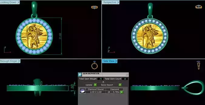 Saint Christopher 3D print model