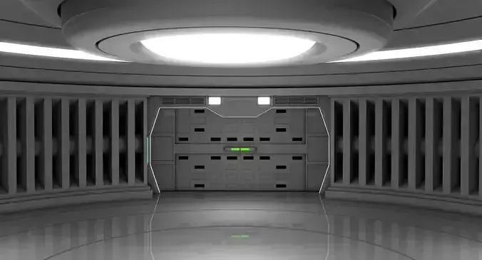 Spaceship Room 3D model