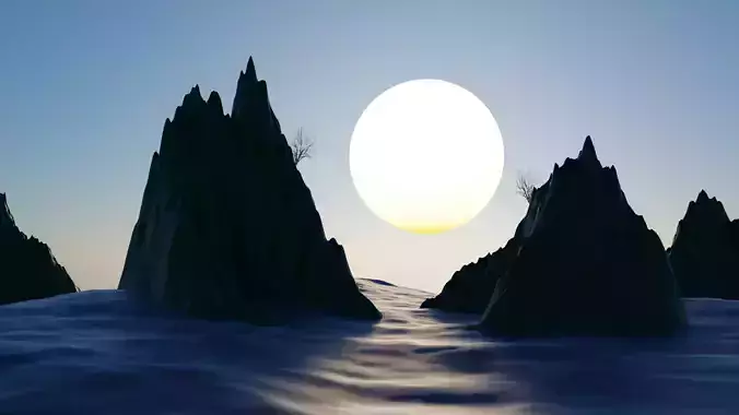 Ocean 3d model animated