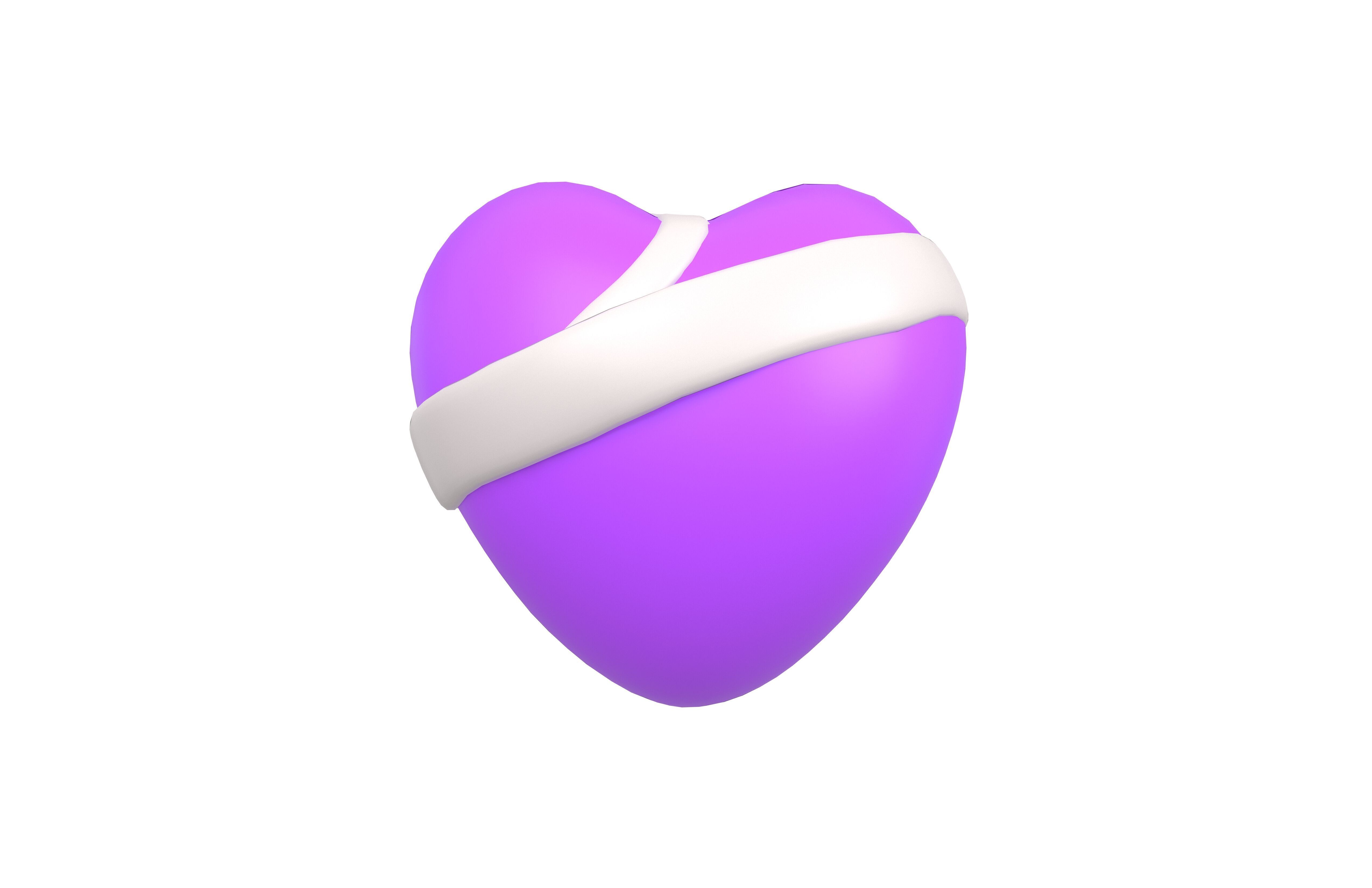 Mending Heart v1 006 Low-poly 3D model_1