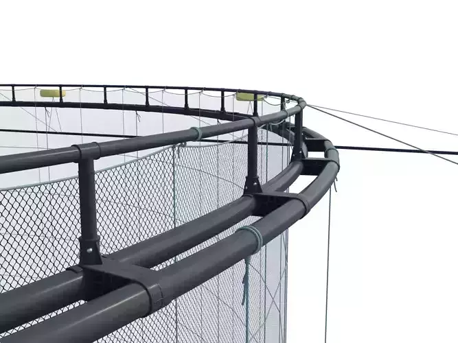 Marine fish culture net 3D model