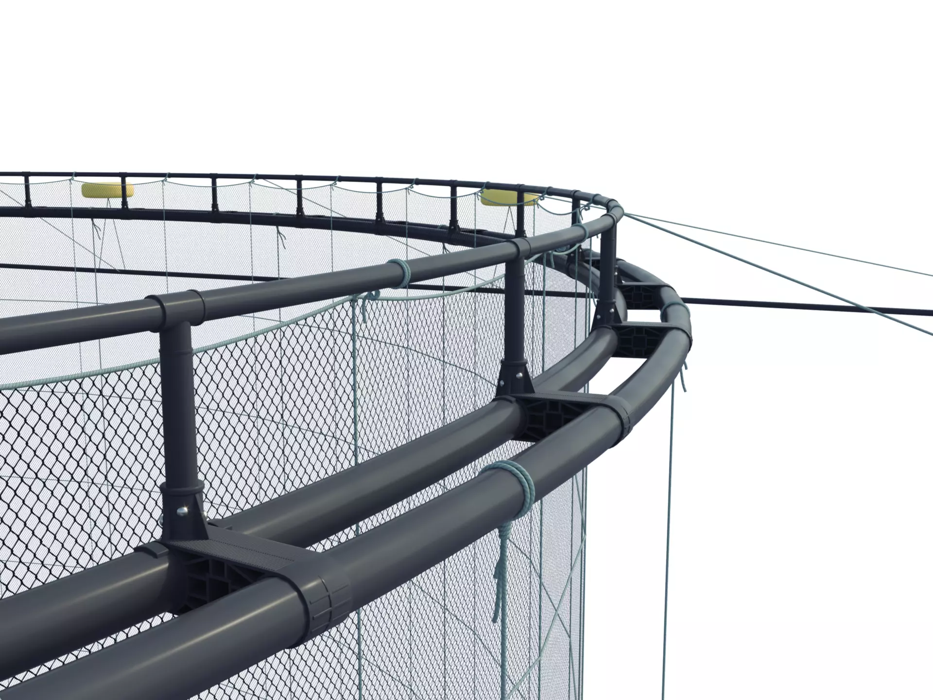 Marine fish culture net 3D model