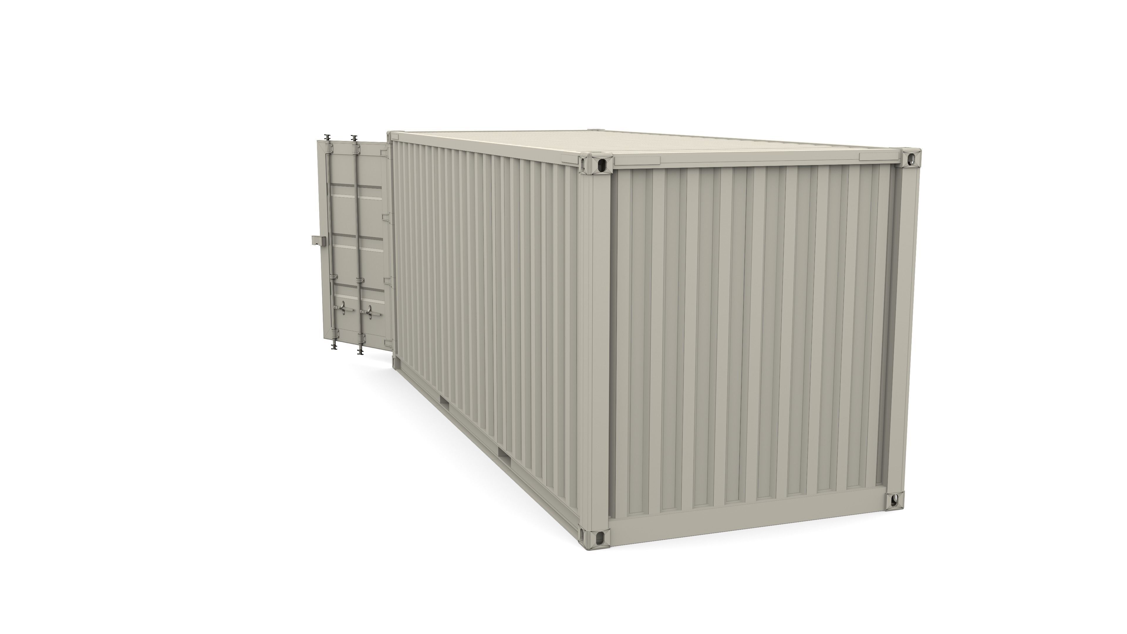 20ft Shipping Container PIL 3D model_15