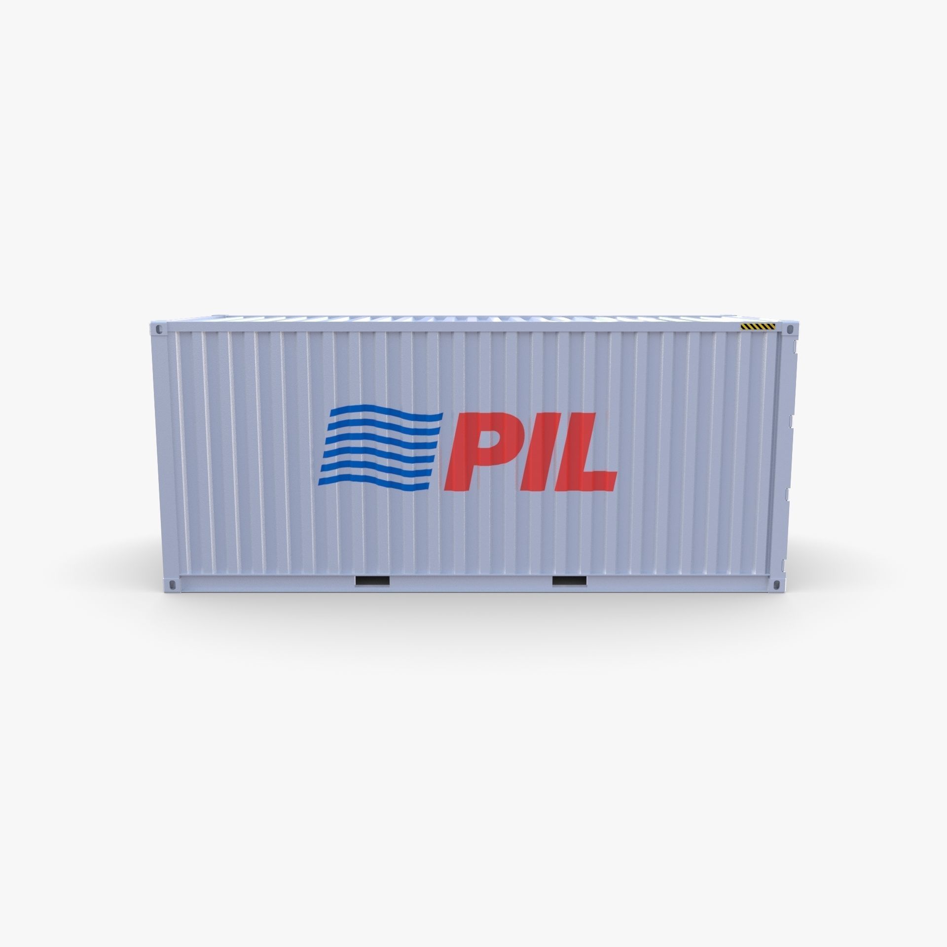 20ft Shipping Container PIL 3D model_3