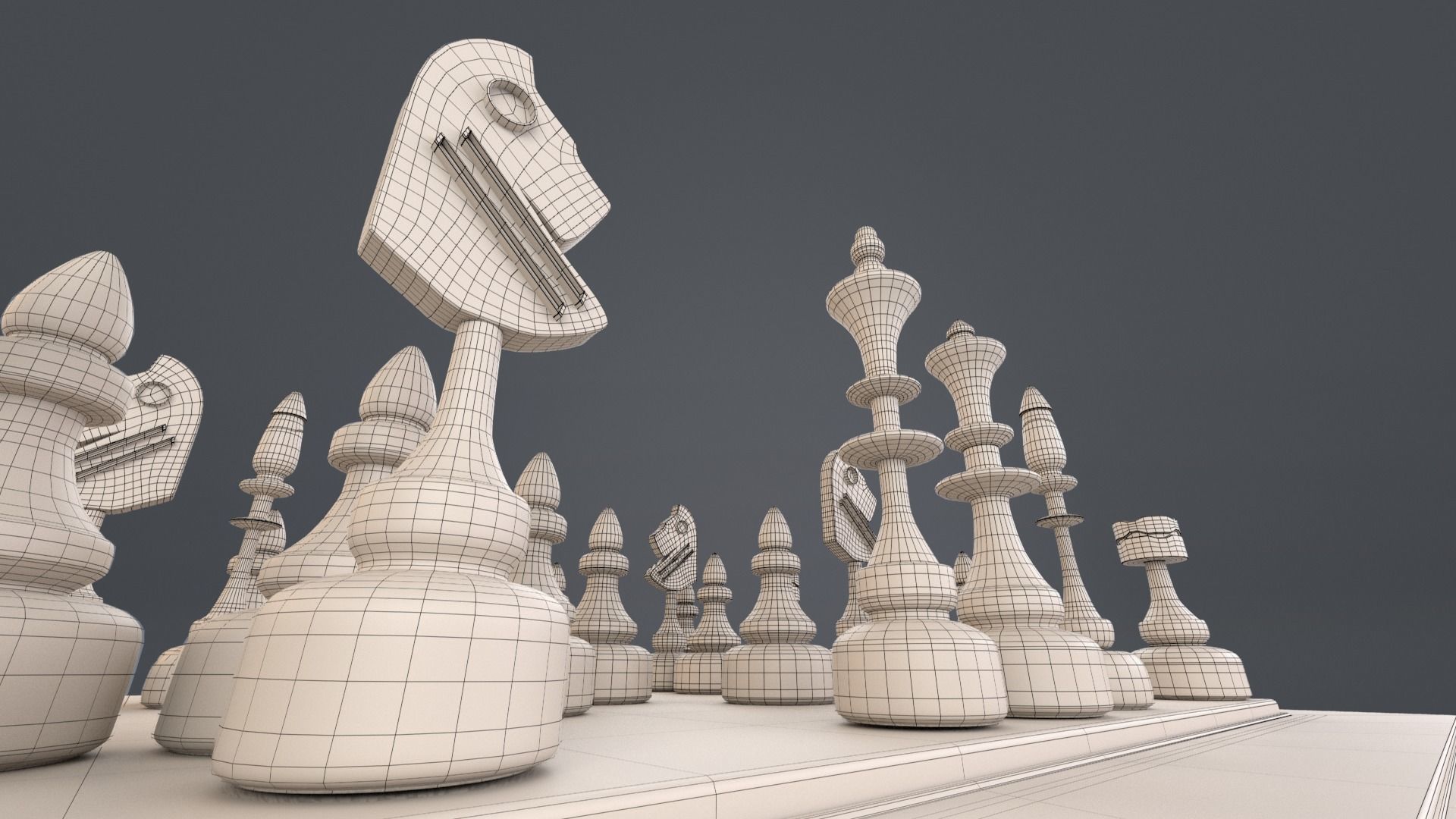 Chess Set 3D model_9