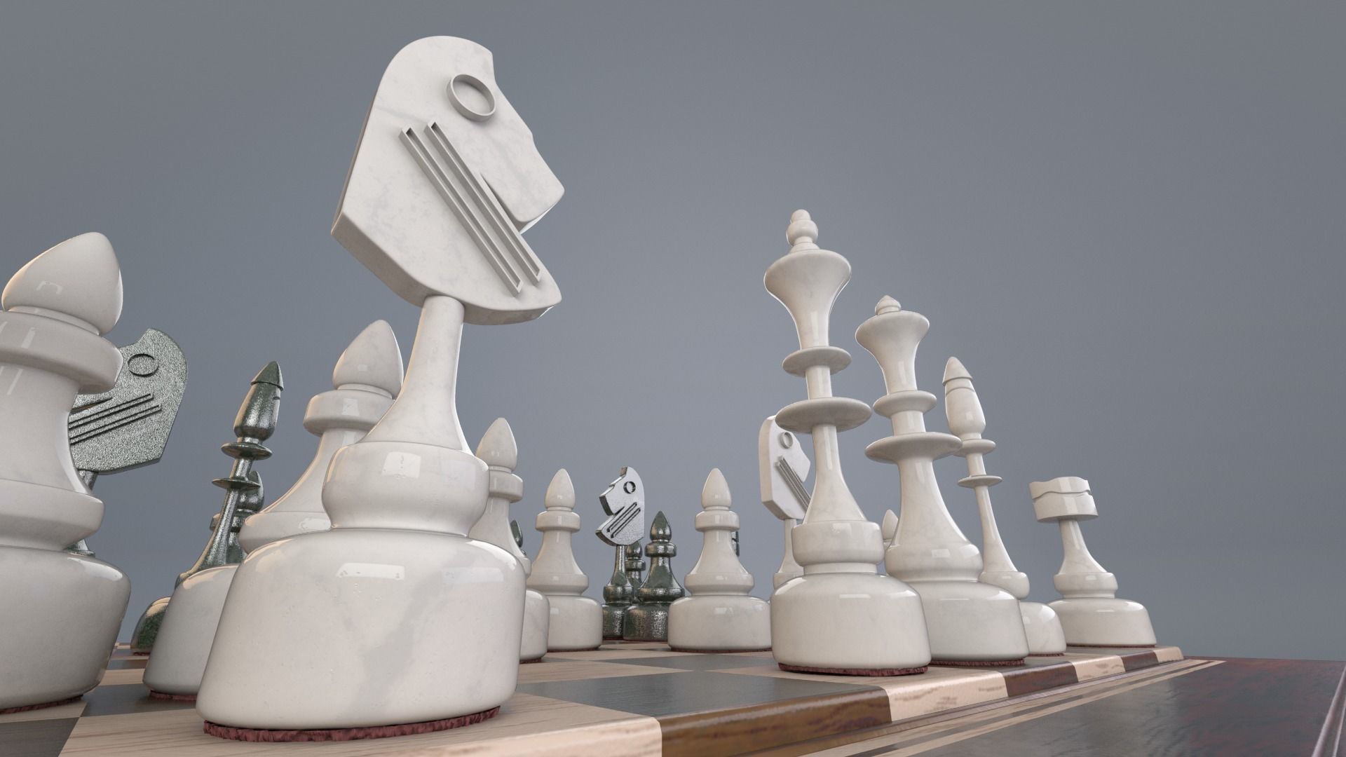 Chess Set 3D model_4