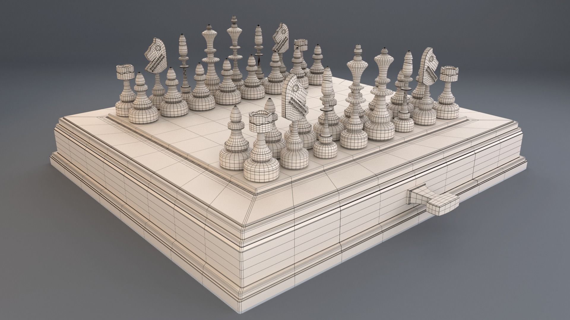 Chess Set 3D model_5