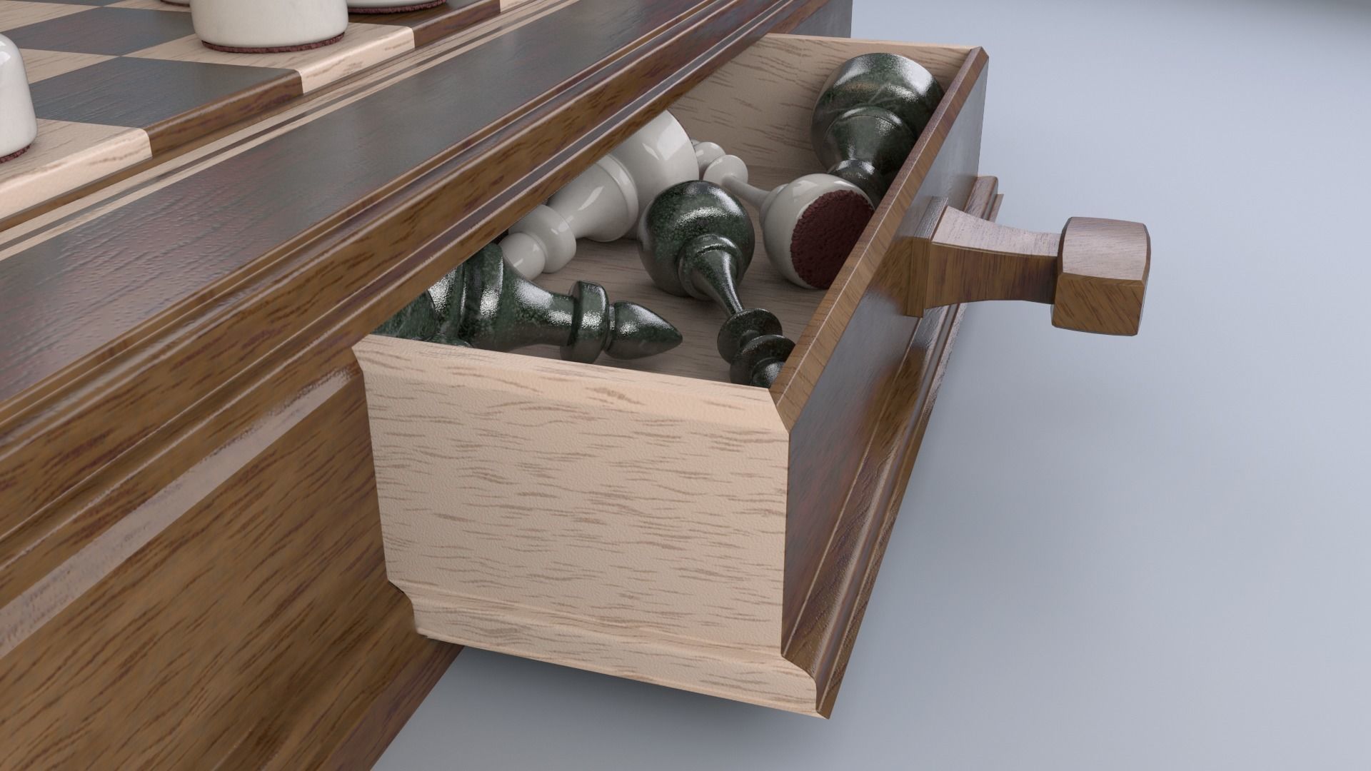 Chess Set 3D model_2