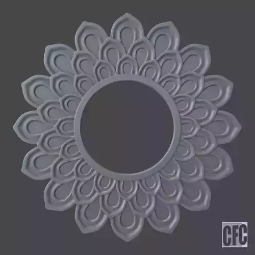 Mirror - picture frame - 3d model for CNC - MirrorFrameCFC07