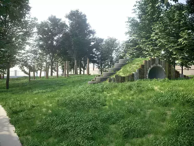 Playground school outdoor activity area