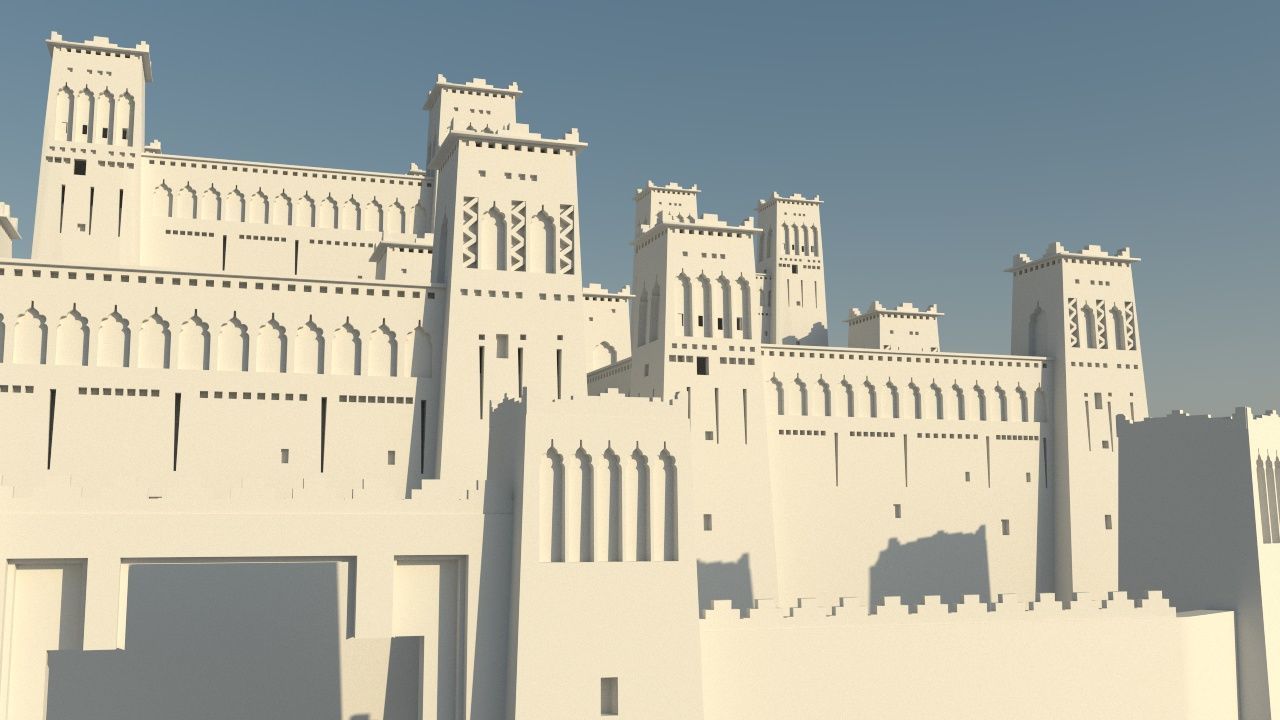 Morocco traditionnel building 3D model_1