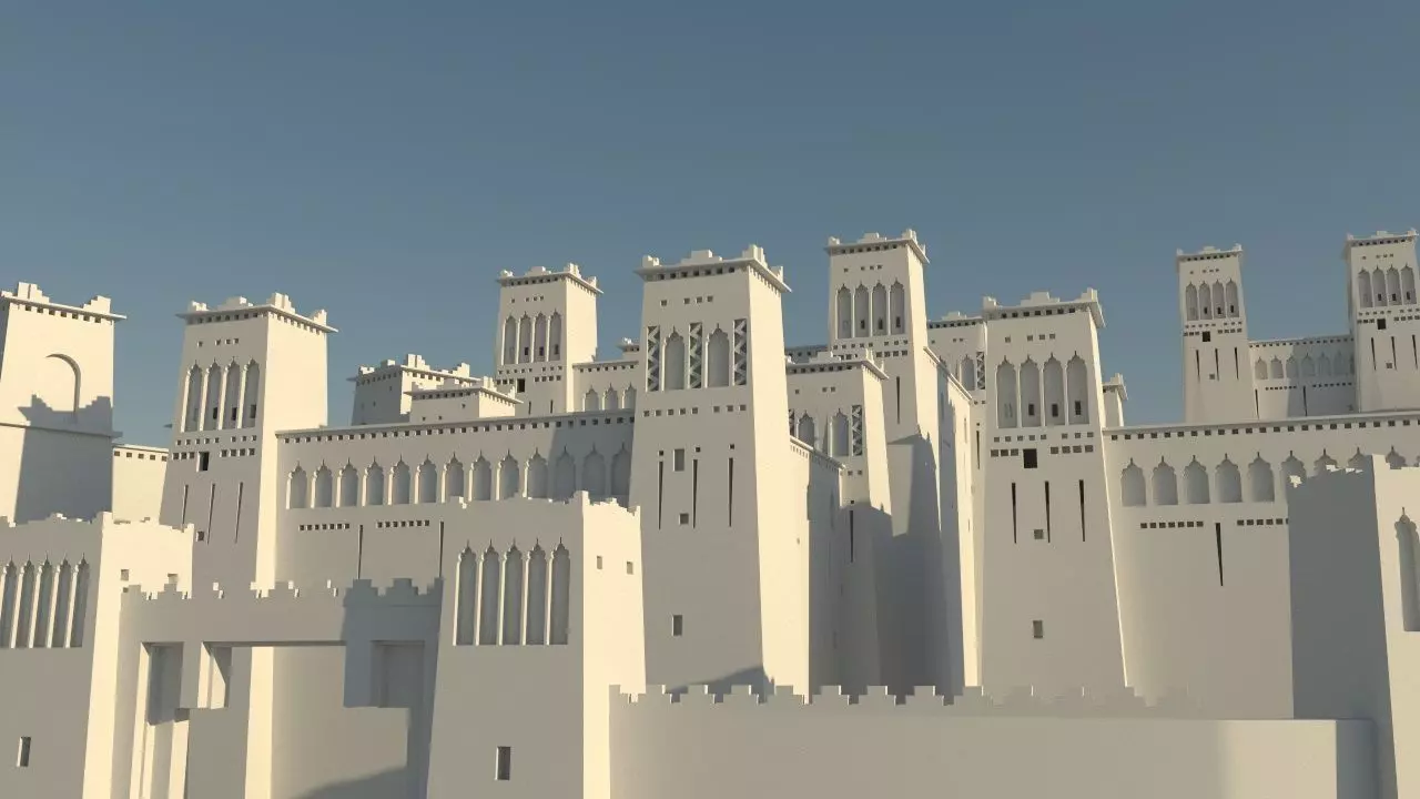 Morocco traditionnel building 3D model_0