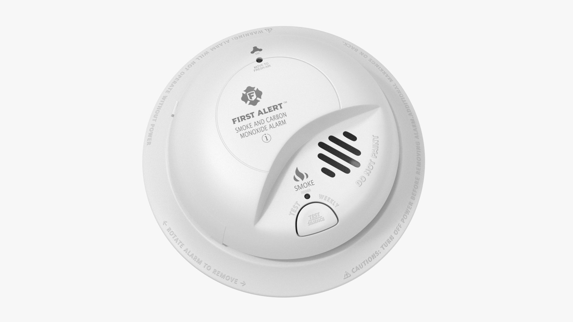 FIRST ALERT Smoke and Carbon Monoxide CO Detector 3D model_1