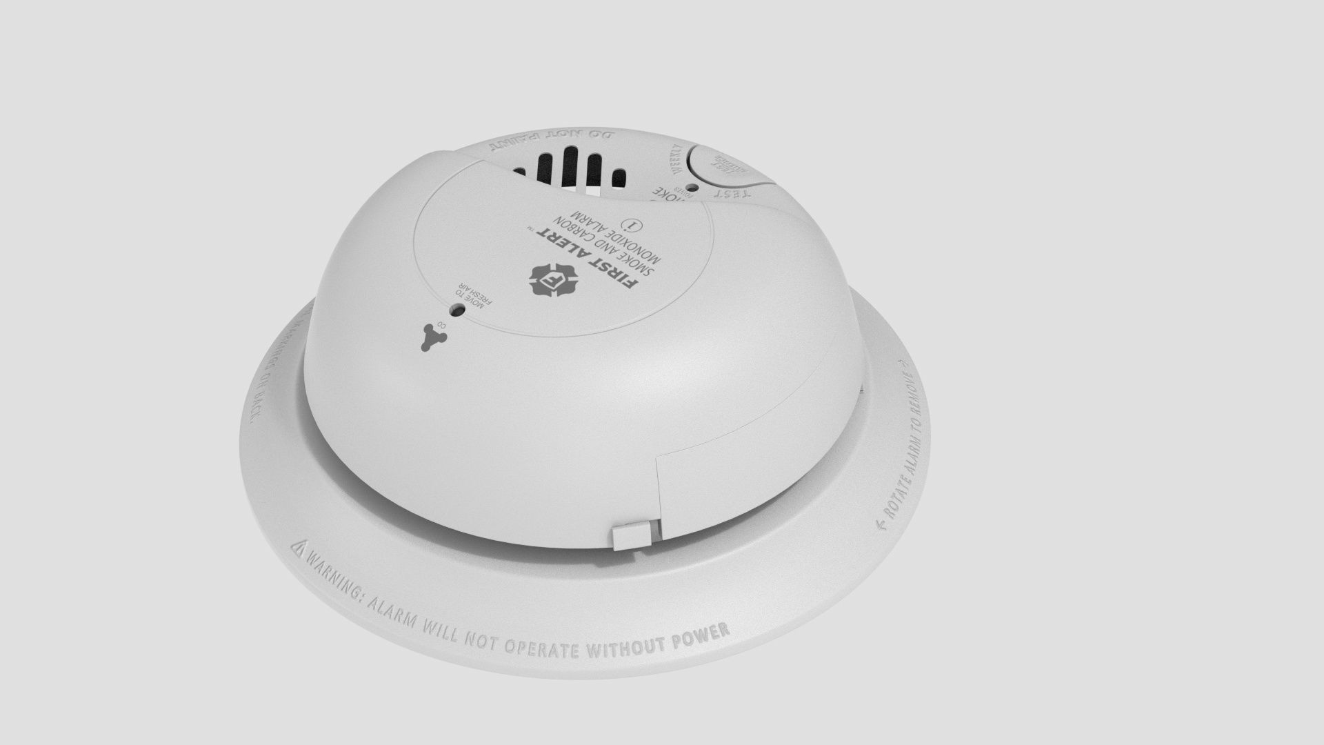 FIRST ALERT Smoke and Carbon Monoxide CO Detector 3D model_6