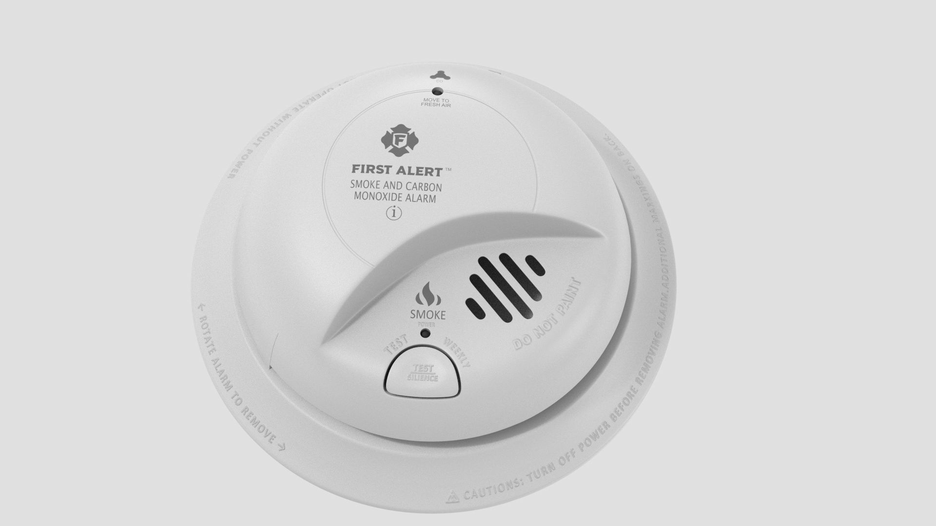 FIRST ALERT Smoke and Carbon Monoxide CO Detector 3D model_3