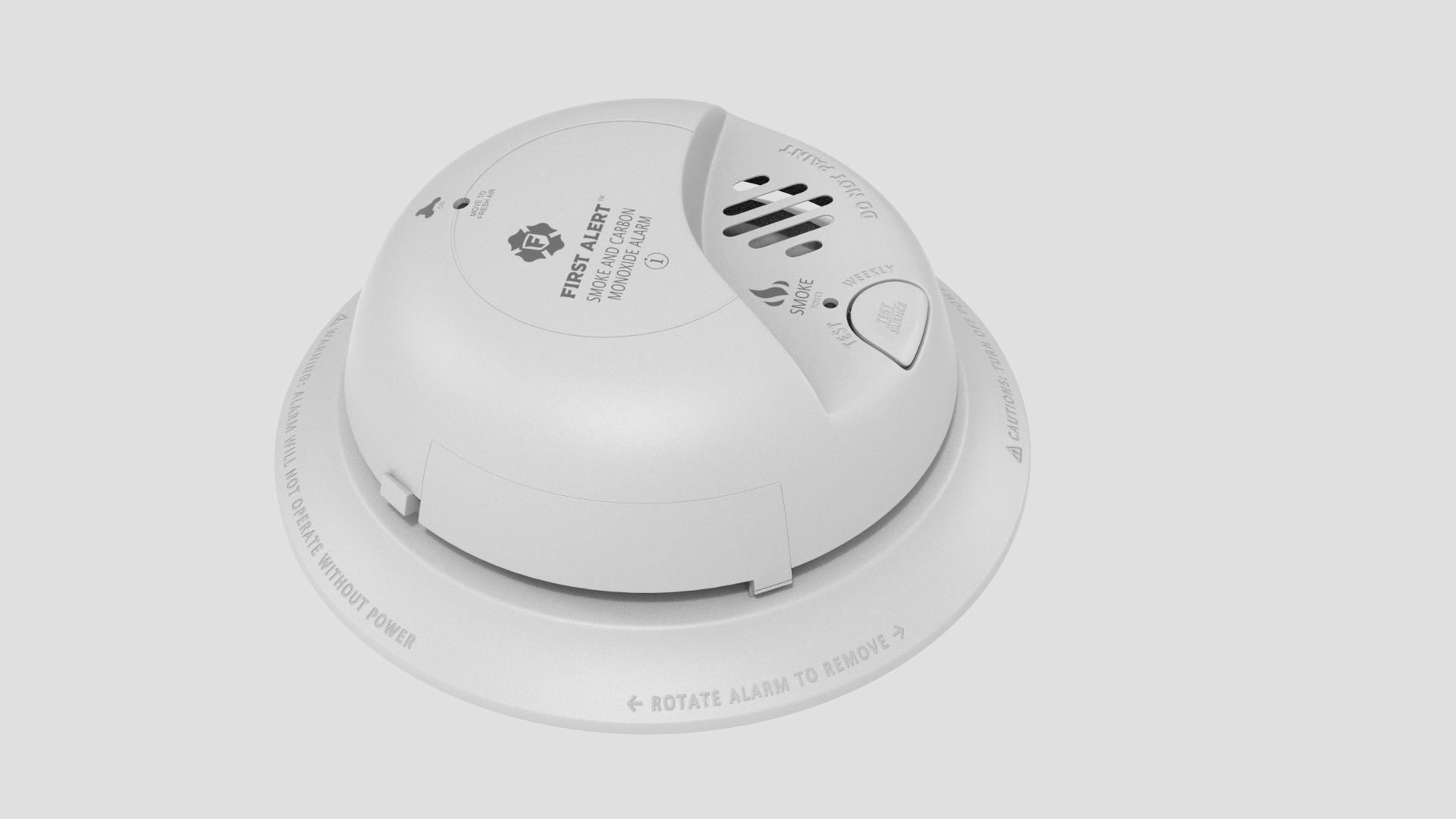 FIRST ALERT Smoke and Carbon Monoxide CO Detector 3D model_5