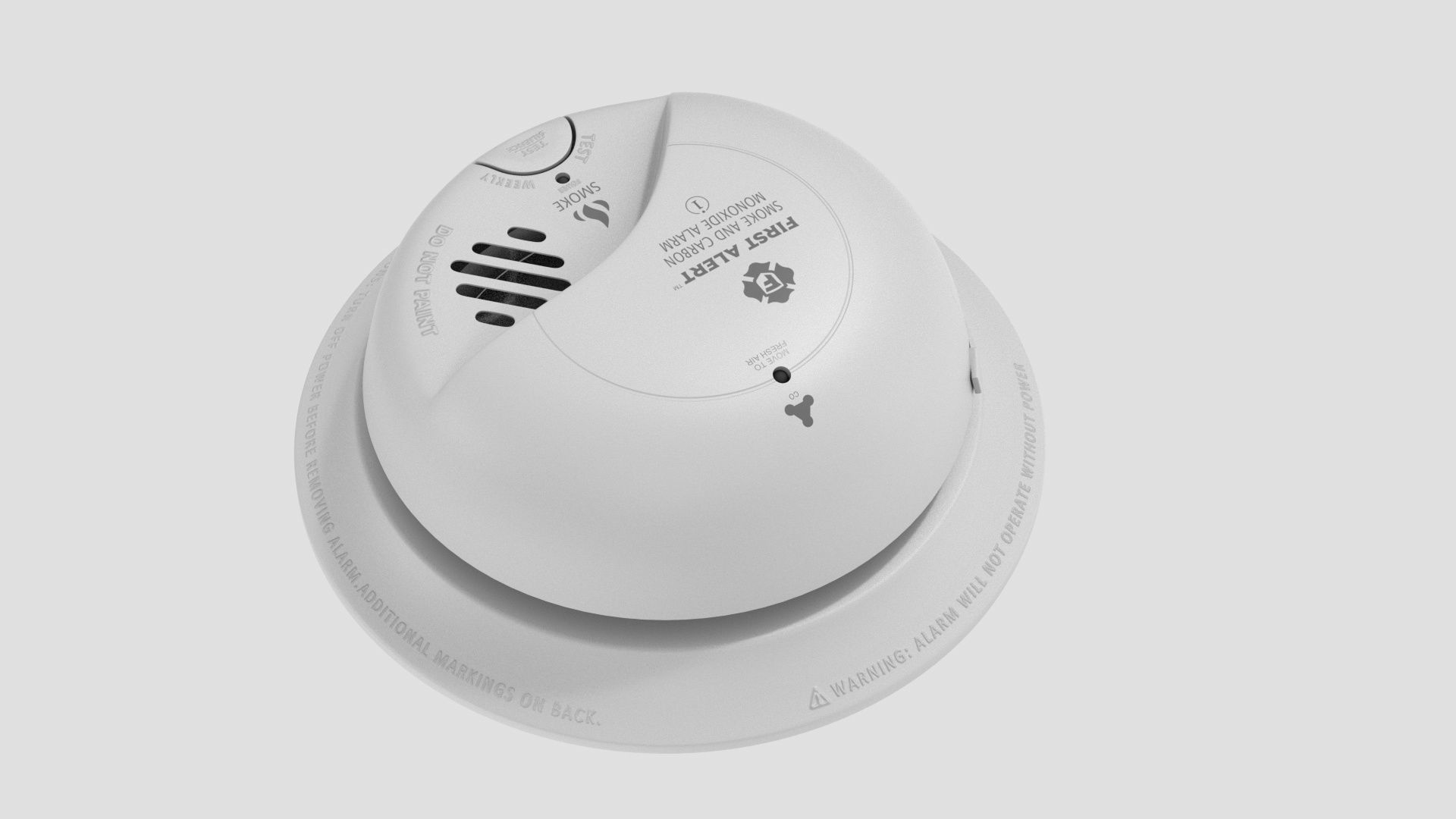 FIRST ALERT Smoke and Carbon Monoxide CO Detector 3D model_7