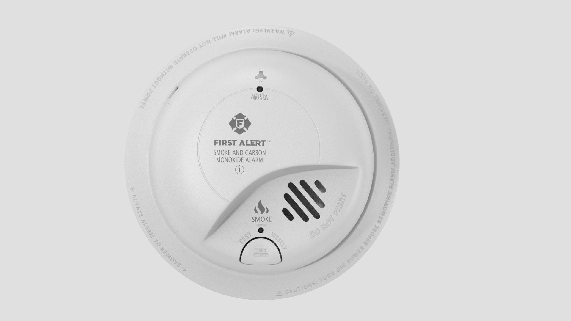 FIRST ALERT Smoke and Carbon Monoxide CO Detector 3D model_2