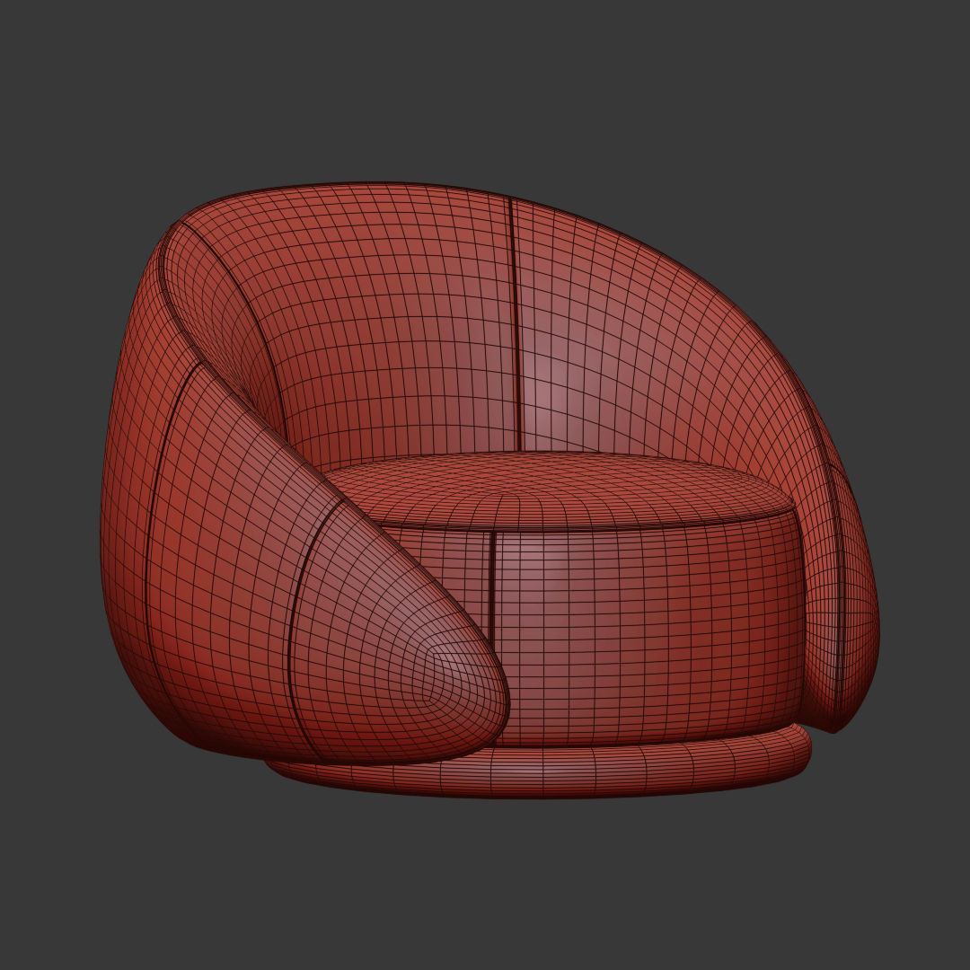Abbracci Armchair Ghidini 3D model_4