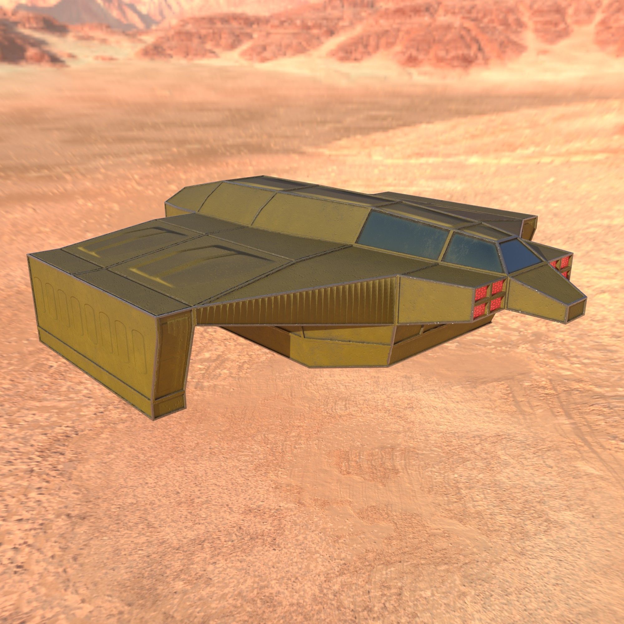 cargo ship 1 Low-poly 3D model_11