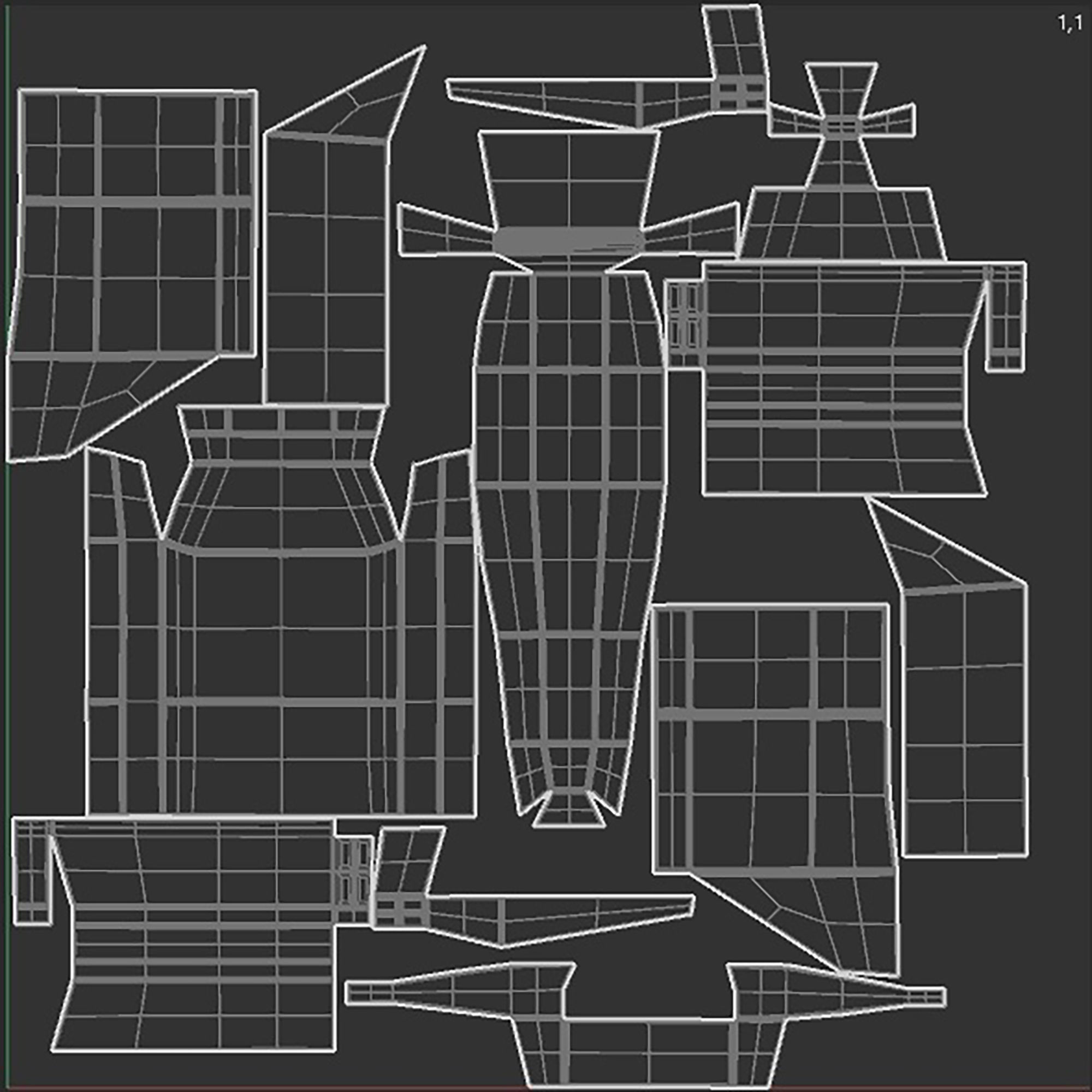 cargo ship 1 Low-poly 3D model_21