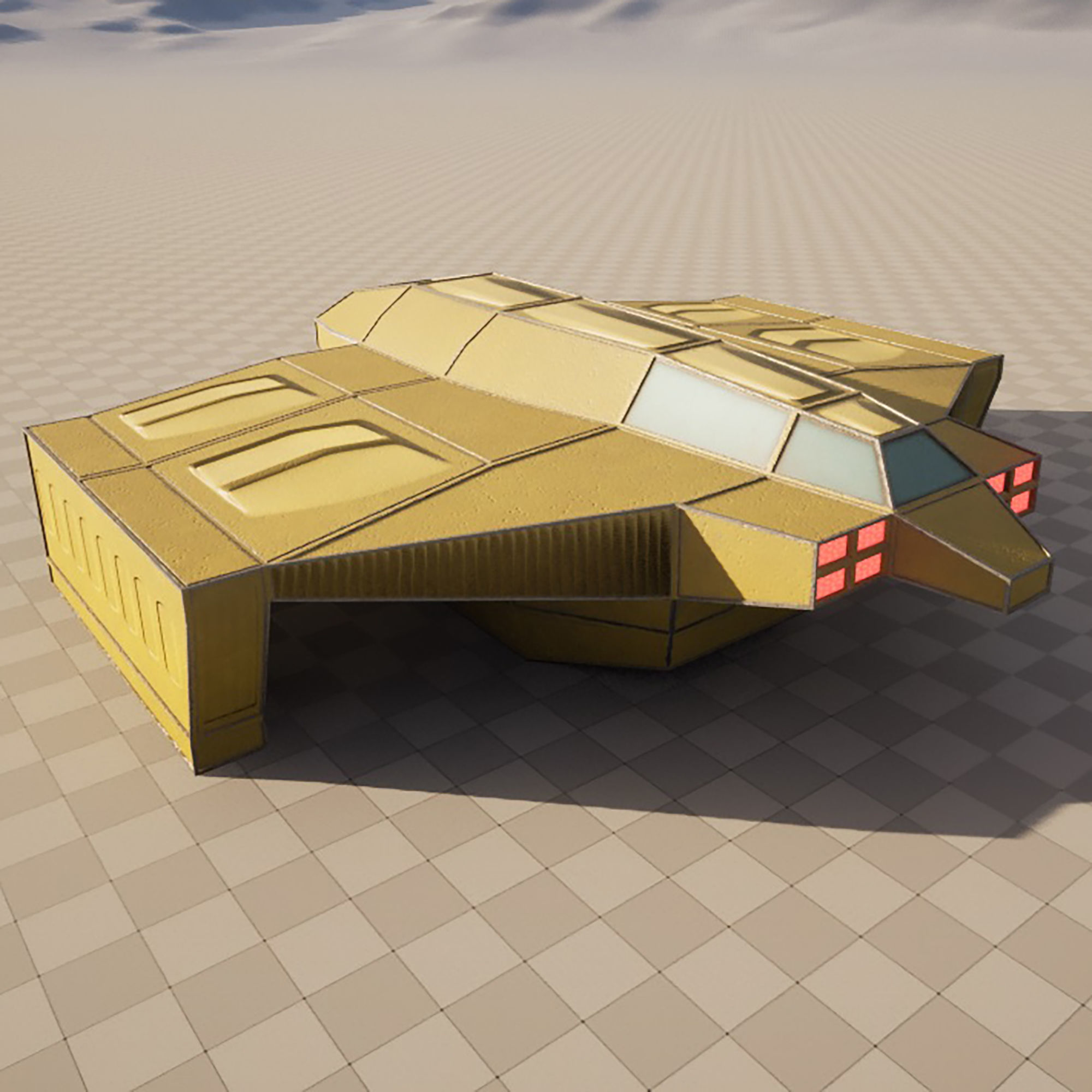 cargo ship 1 Low-poly 3D model_14