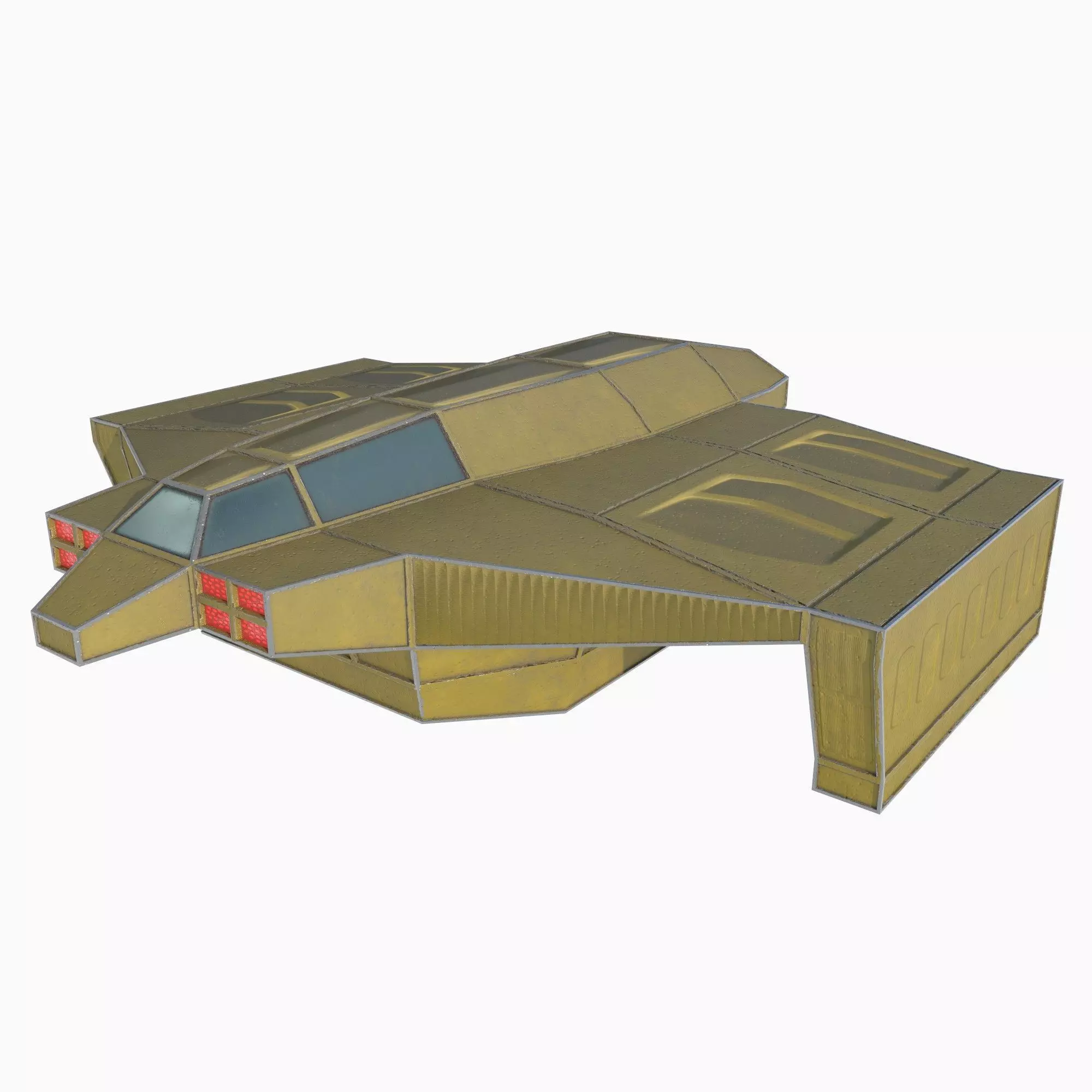 cargo ship 1 Low-poly 3D model_0