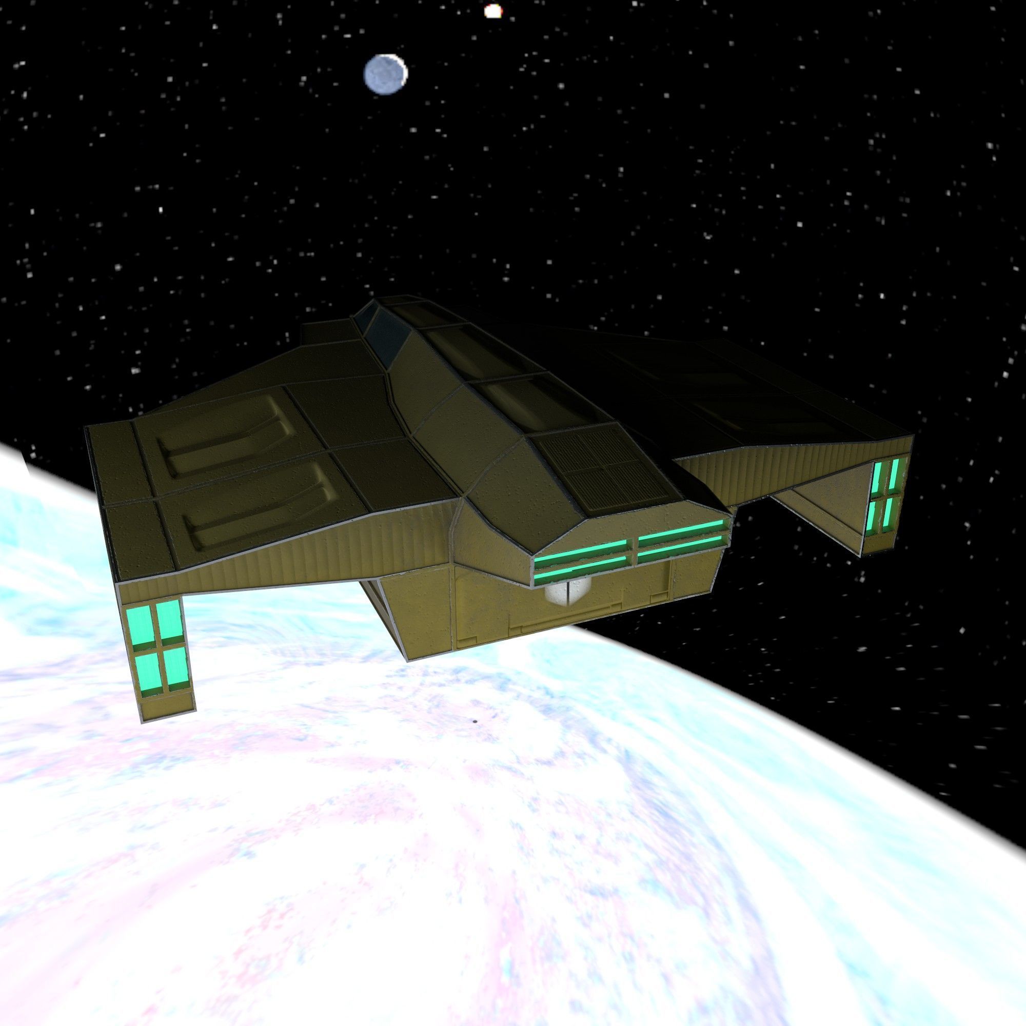 cargo ship 1 Low-poly 3D model_12