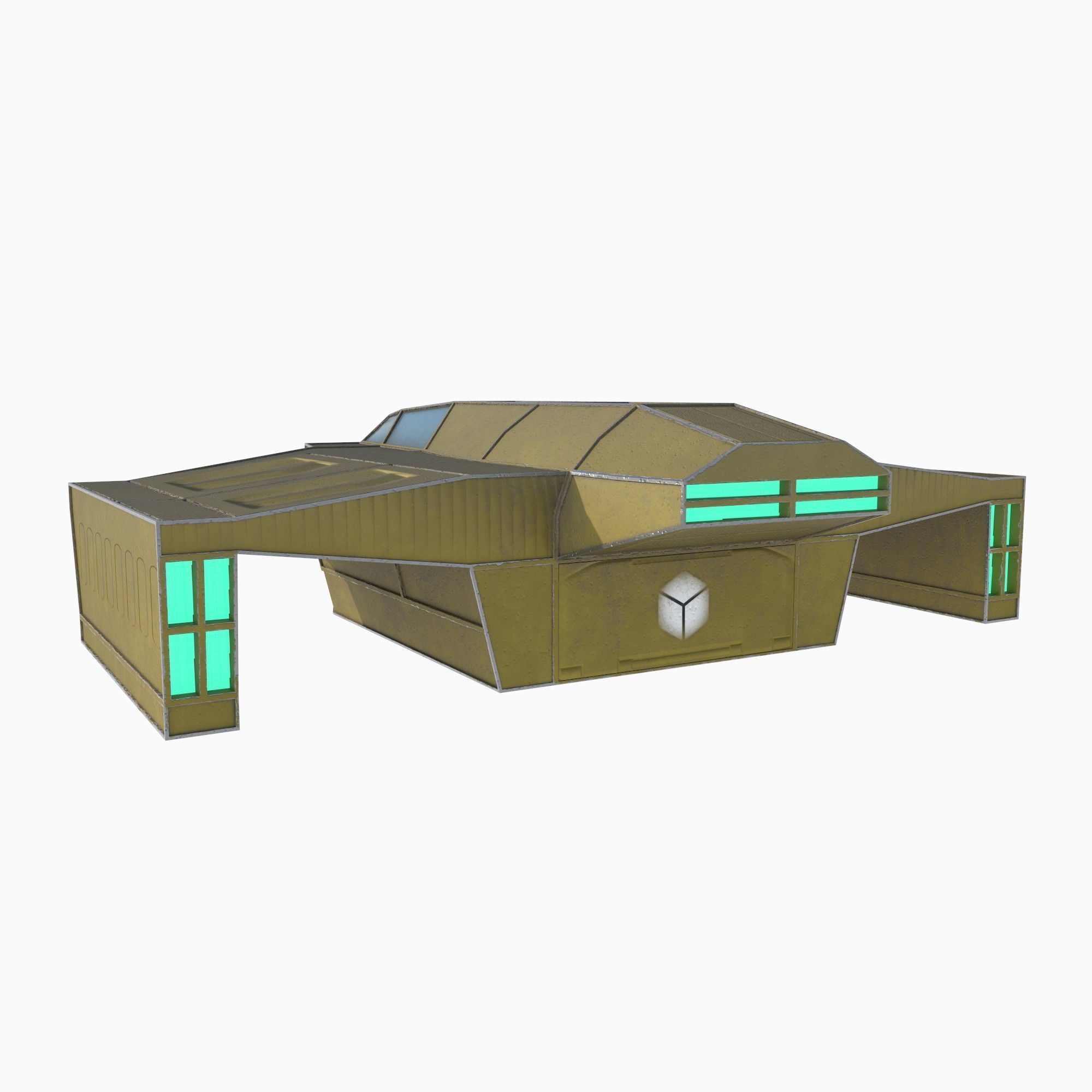 cargo ship 1 Low-poly 3D model_2