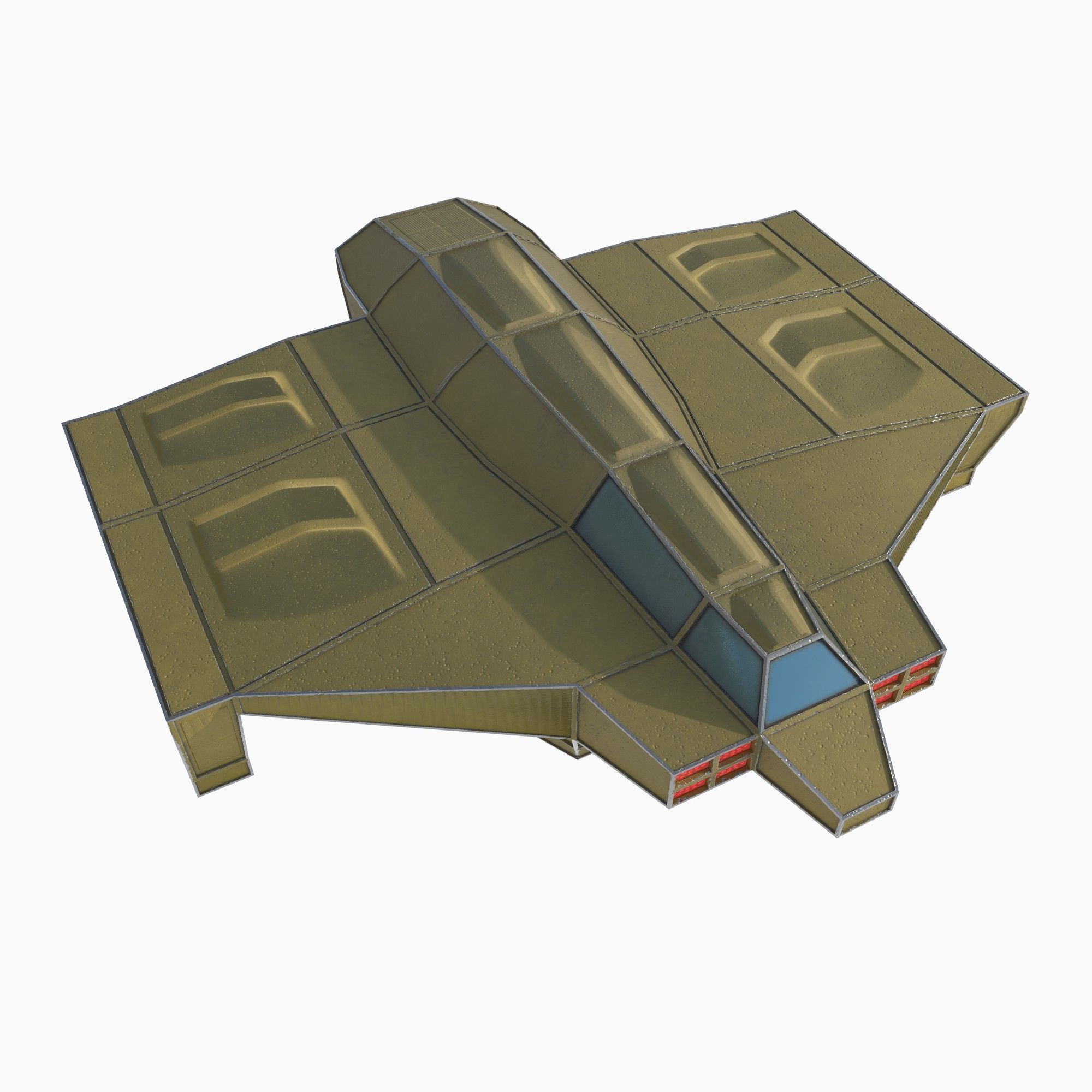 cargo ship 1 Low-poly 3D model_7