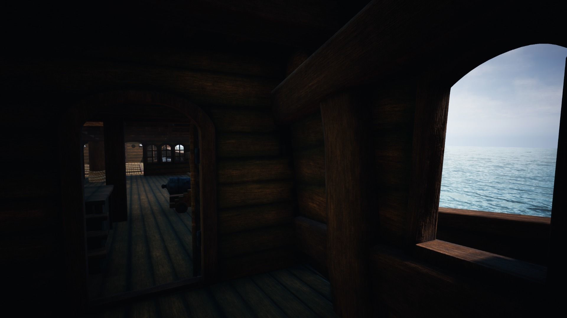 Roter Lowe Galleon Low-poly 3D model_12