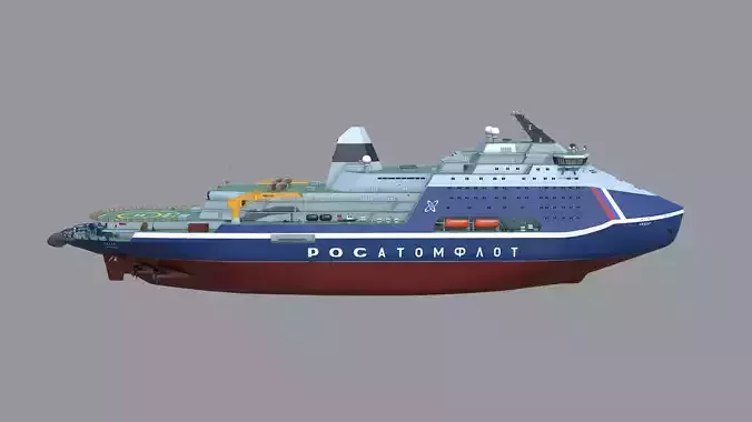 Icebreaker Lider Project 10510 3D model