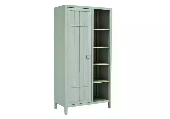 Carlos wardrobe with hanger and linen compartment