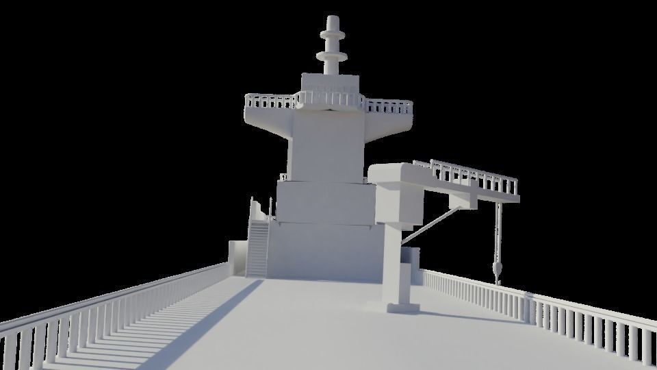 Oil Tanker Ship 3D model_2