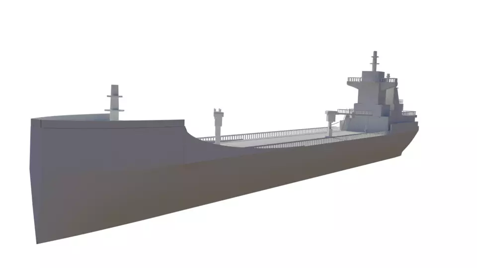 Oil Tanker Ship 3D model_0