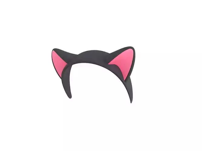 Cat Headband 3D model