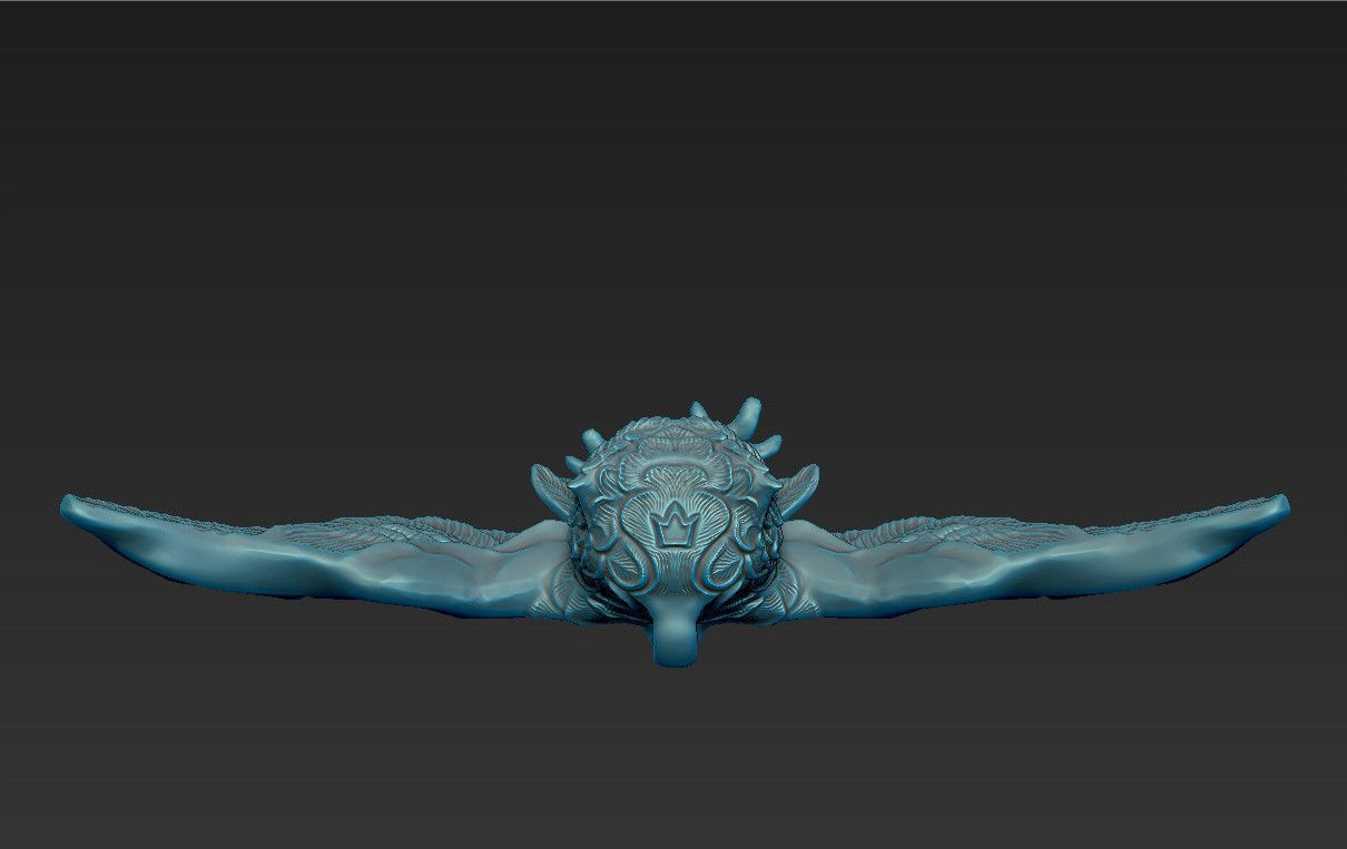 Owl pendant 3D print model_6