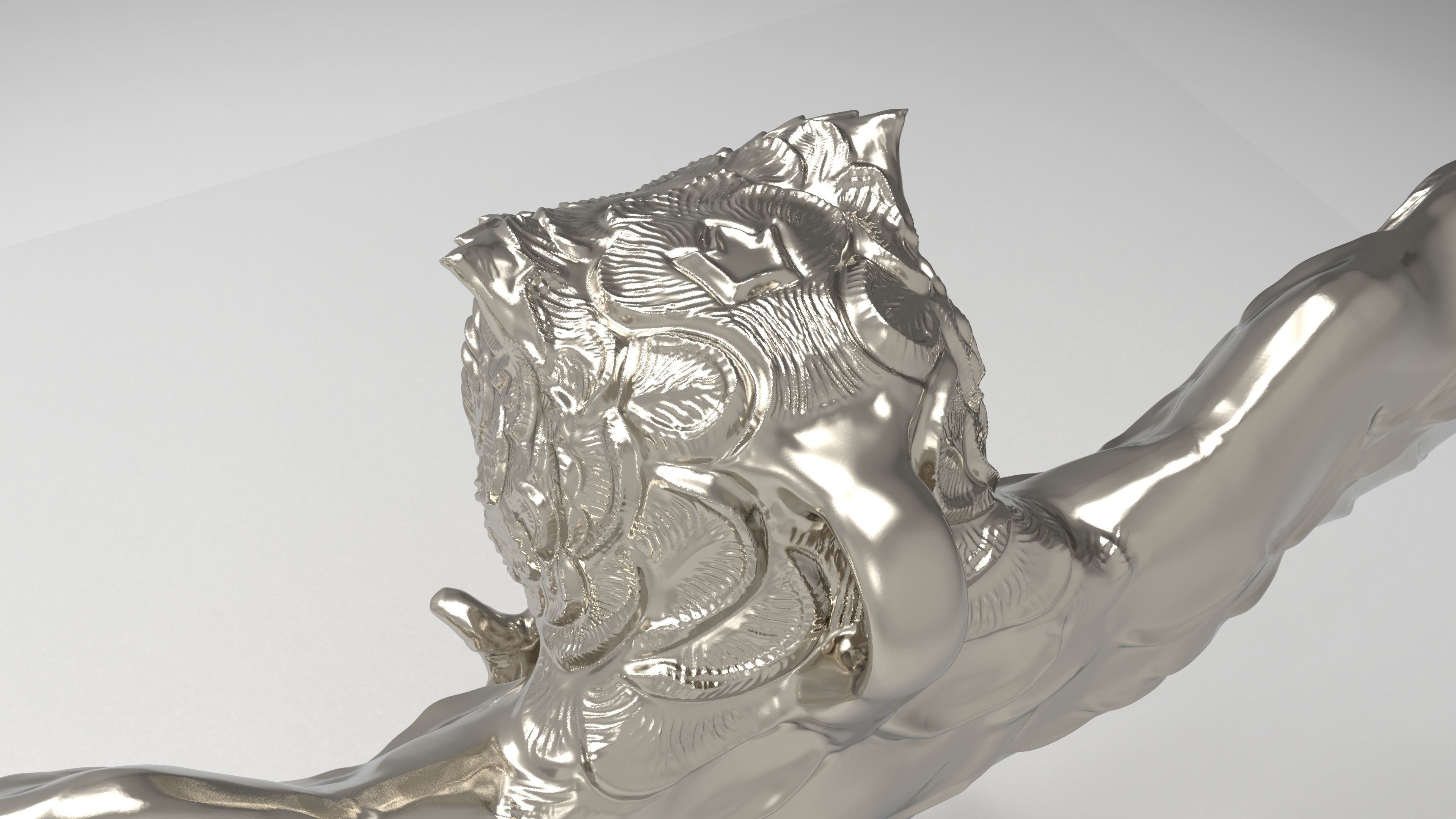 Owl pendant 3D print model_3