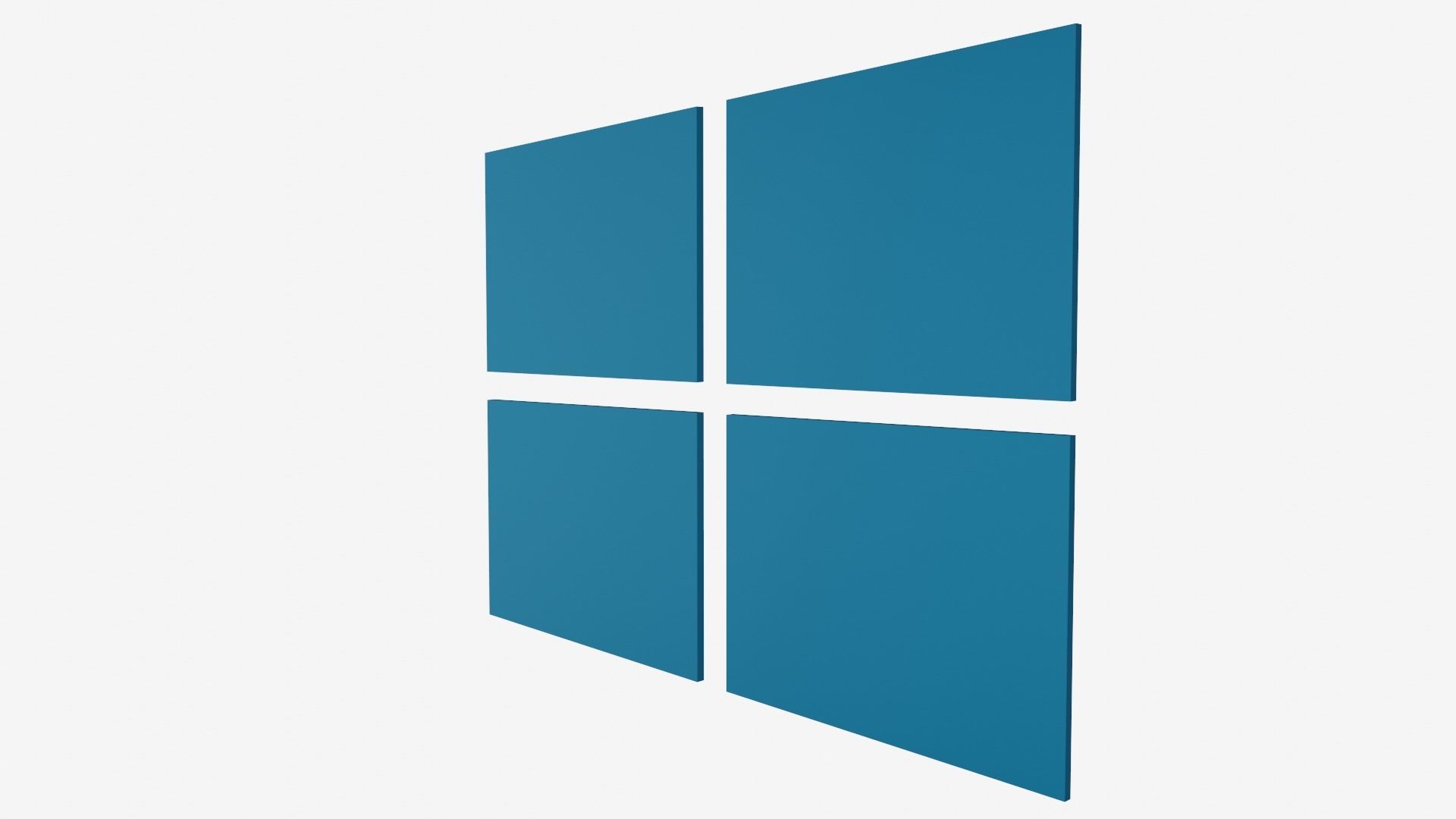 Microsoft Logo 3D Low-poly 3D model_10