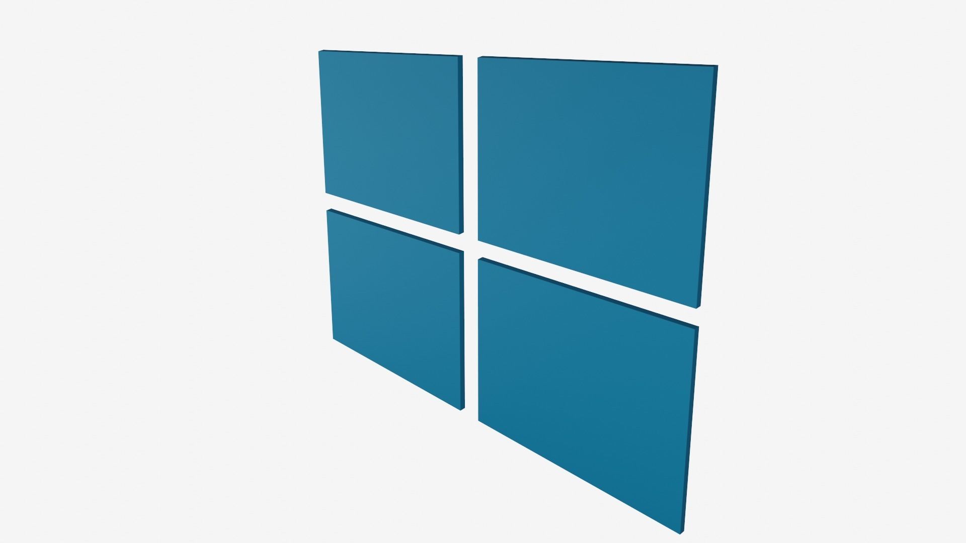 Microsoft Logo 3D Low-poly 3D model_11
