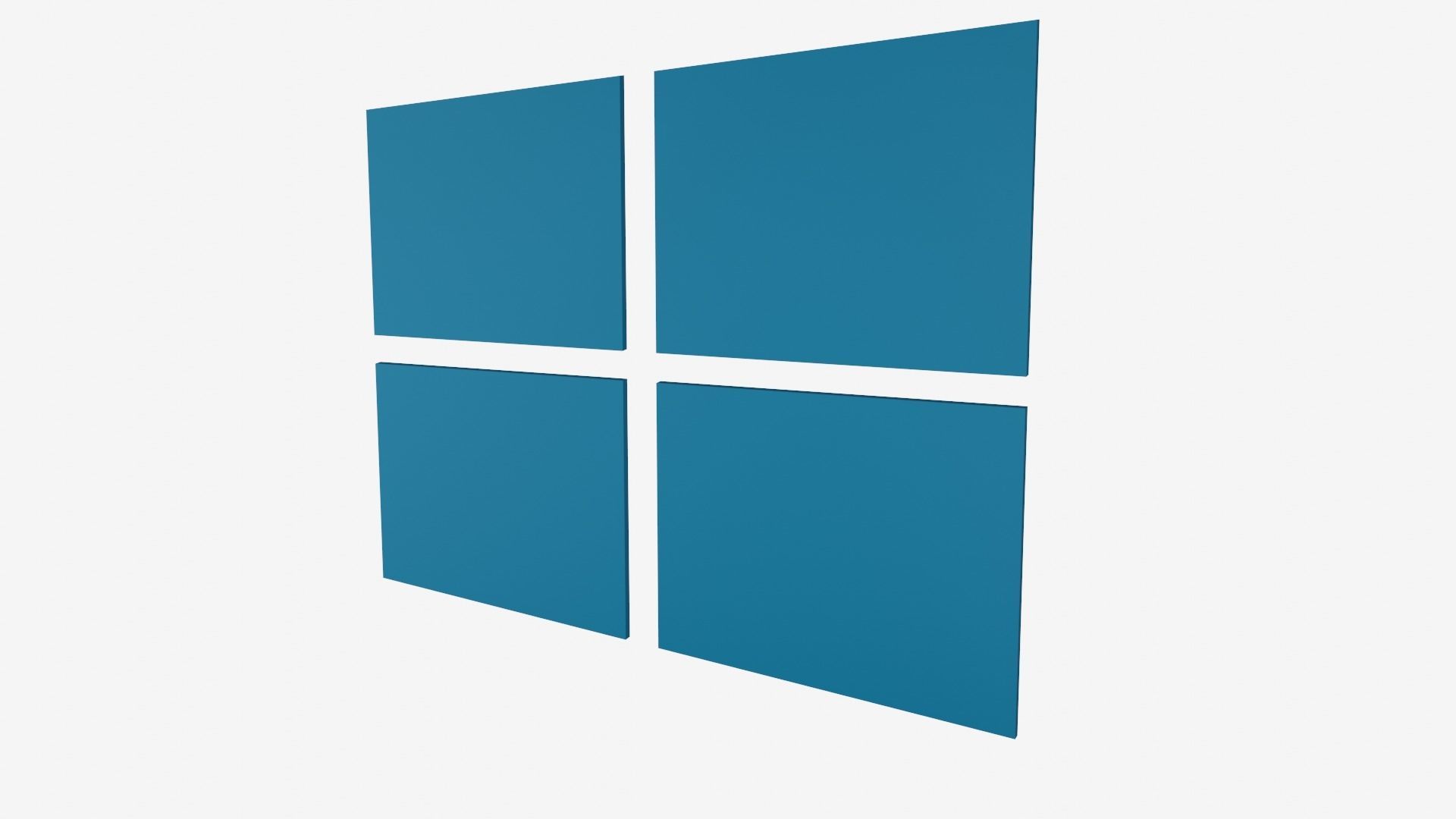 Microsoft Logo 3D Low-poly 3D model_8