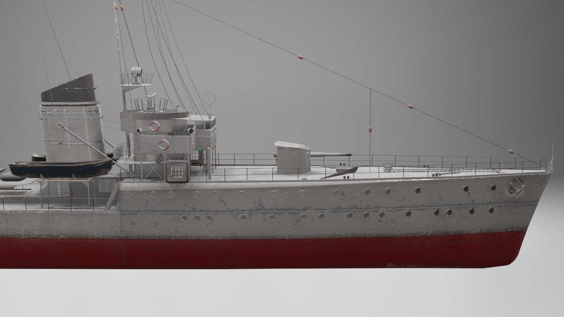 Mowe Class Type 23 Torpedo Boat  Low-poly 3D model_23