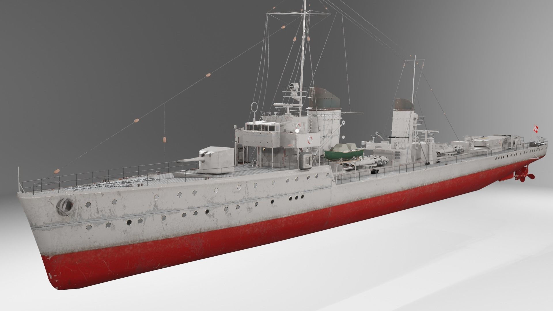 Mowe Class Type 23 Torpedo Boat  Low-poly 3D model_3